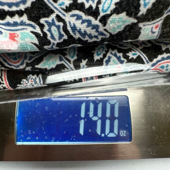 J Jill Wearever Collection Dress Women Extra Large Tall Black Floral Resort Boho - Picture 11 of 11